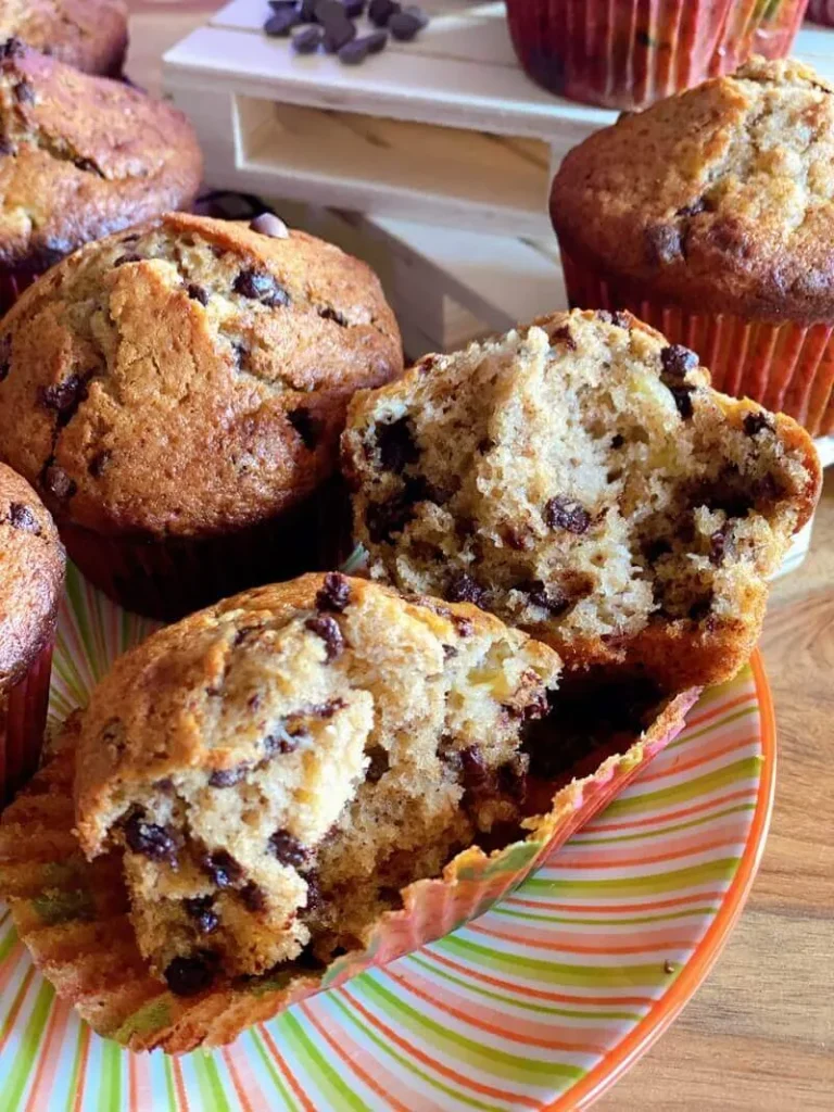 muffins de plátano, recetas muffins, recetas dulces, recetas postres, recetas meriendas, como hacer muffins, recetas con plátano