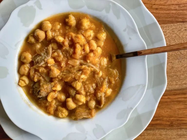 guiso de garbanzos, garbanzos con calabaza, garbanzos con setas, recetas thermomix