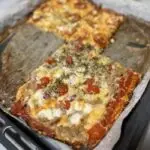 pizza con base de coliflor