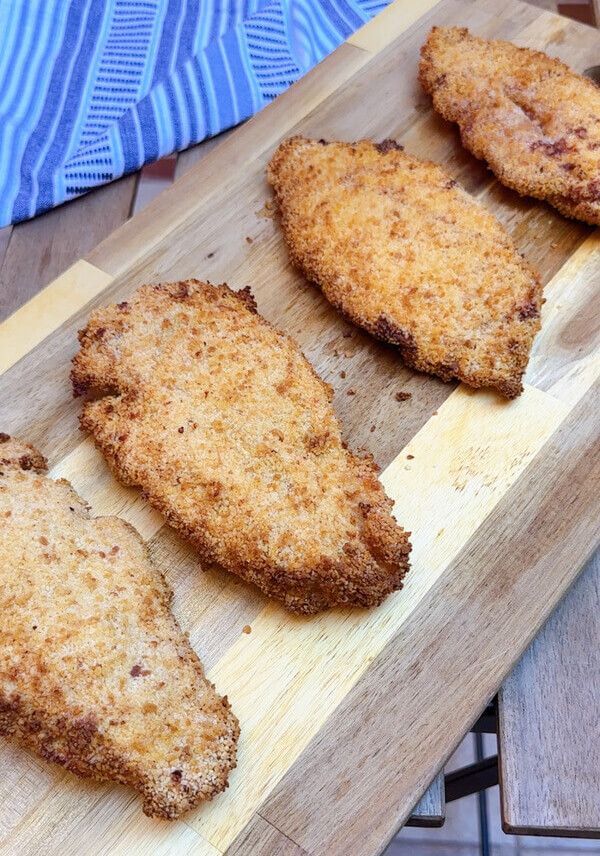 Cachopos de pollo en airfryer